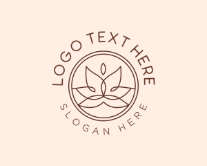 Meditation Lotus Flower Logo