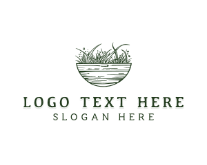 Grass Landscaping Garden Logo