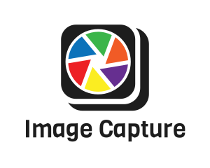 Capture - Colorful Camera App logo design