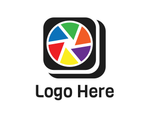 Photgraphy - Colorful Camera App logo design