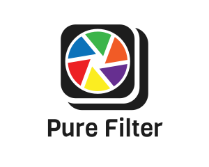 Filter - Colorful Camera App logo design