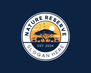 Reserve - Wild Safari Elephant logo design