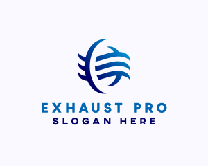 Exhaust - HVAC Exhaust Cooling logo design