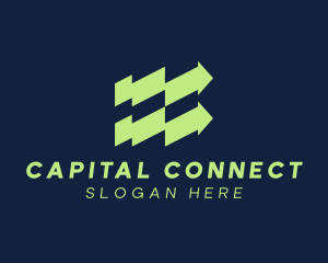 Financial Business Arrow logo design