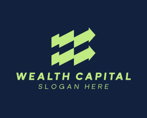 Financial Business Arrow logo design