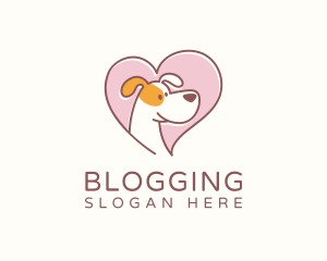 Heart Pet Dog Logo