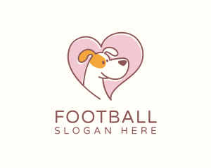 Heart Pet Dog Logo