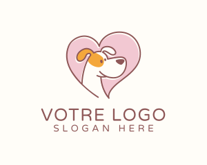 Veterinarian - Heart Pet Dog logo design
