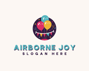 Balloon Festival Streamers logo design