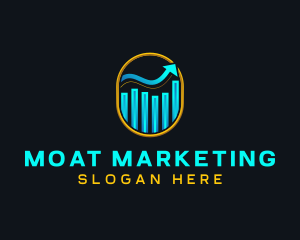 Marketing Arrow Graph logo design