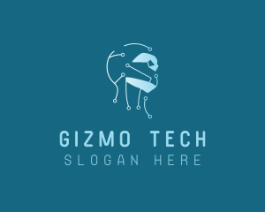 Gizmo - AI Robotics Technology logo design