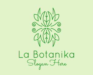 Green Ornament Plant Logo