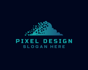 Pixel Cloud Technology logo design