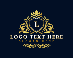 Luxury - Crown Crest Shield logo design