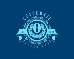 Premium Greek Theta logo design