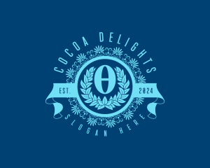 Premium Greek Theta logo design