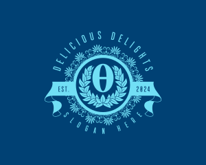 Premium Greek Theta logo design