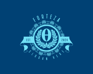 Premium Greek Theta logo design