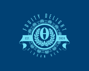 Premium Greek Theta logo design