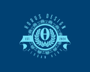 Premium Greek Theta logo design