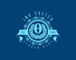 Premium Greek Theta logo design