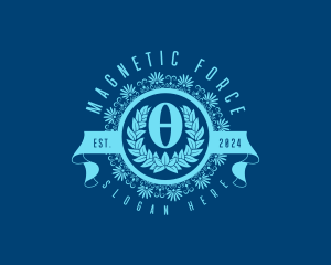 Premium Greek Theta logo design