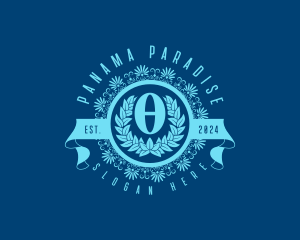 Premium Greek Theta logo design