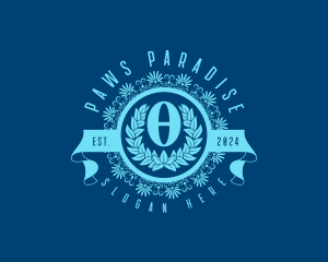 Premium Greek Theta logo design