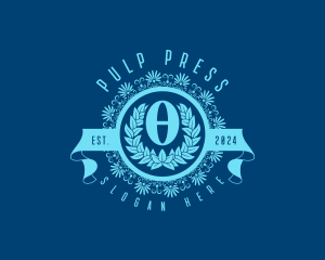 Premium Greek Theta logo design