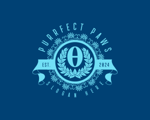 Premium Greek Theta logo design