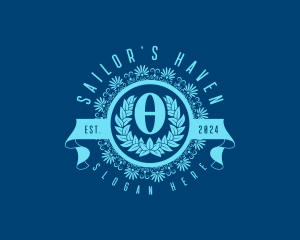 Premium Greek Theta logo design