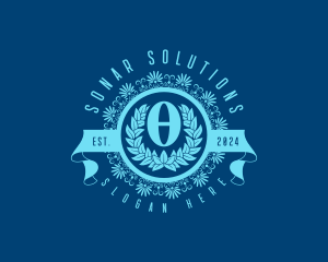 Premium Greek Theta logo design