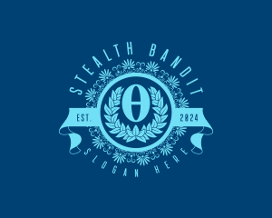 Premium Greek Theta logo design