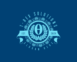 Premium Greek Theta logo design