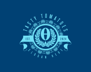 Premium Greek Theta logo design