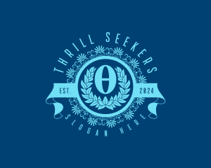 Premium Greek Theta logo design