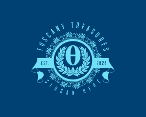 Premium Greek Theta logo design