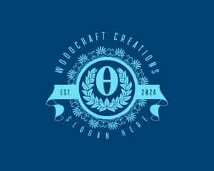 Premium Greek Theta logo design