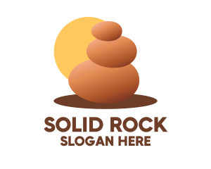 Stone - Stacked Stone View logo design