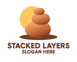 Stacked Stone View  logo design