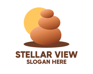 Stacked Stone View  logo design