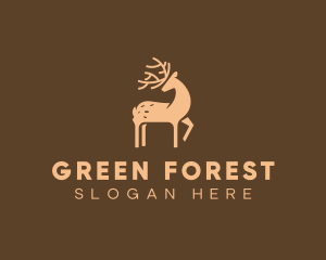 Wild Forest Deer logo design