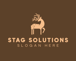 Stag - Wild Forest Deer logo design