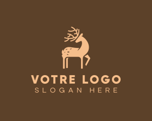 Stag - Wild Forest Deer logo design