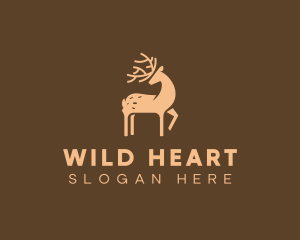 Wild Deer Animal logo design