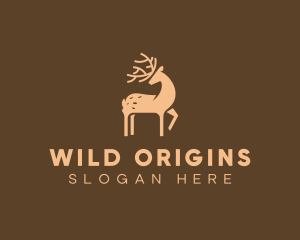 Wild Deer Animal logo design