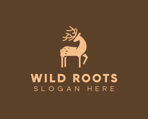 Wild Deer Animal logo design