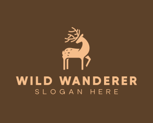 Wild Deer Animal logo design