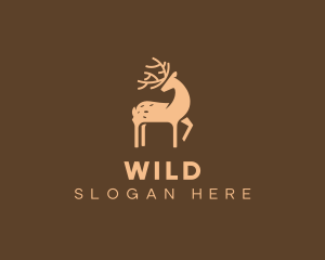 Wild Forest Deer logo design