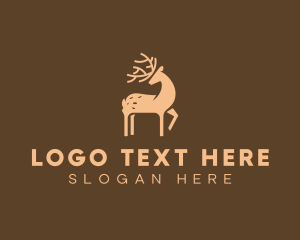 Stag - Wild Forest Deer logo design